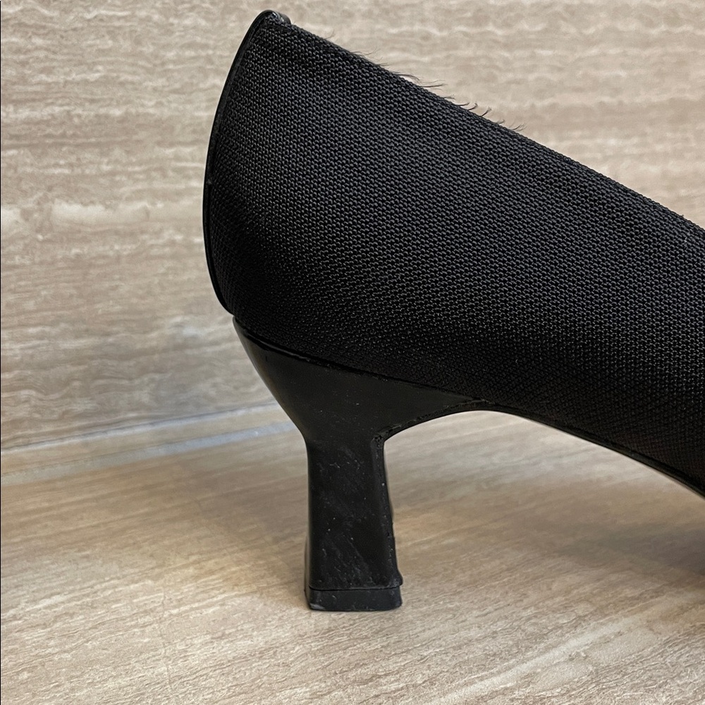 Stuart Weitzman Sz 10 AAAA Vintage Black Square-Toe Classic Pumps - Picture 15 of 15